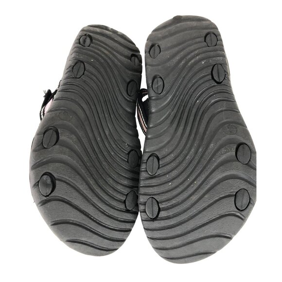 Beach Basics Womens SIze 6 Pink & Gray Adjustable Sandals Beach Pool Lake - Picture 11 of 12